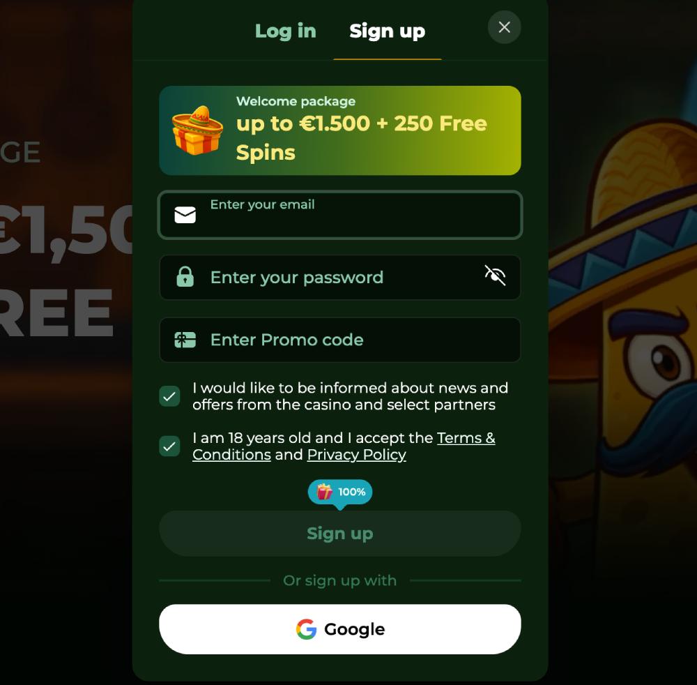 Proces vytvoření účtu v Casinacho Casino — analýza jednotlivých kroků